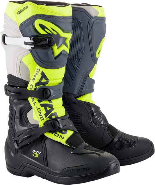 Tech 3 Boots - Black/Gray/Yellow Fluorescent