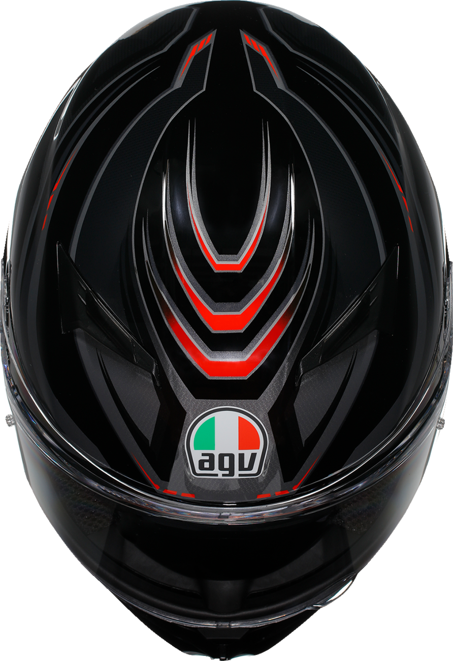 AGV K3 Syth Helmet in Black/Red