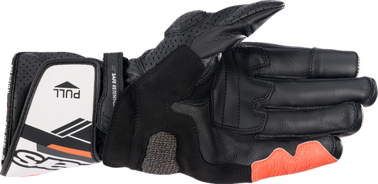 SP-8 V3 Gloves - Black/White/Fluo Red