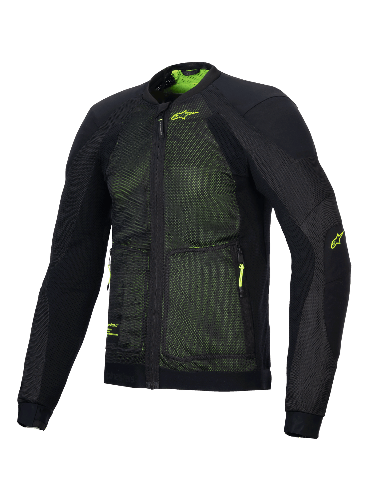 Alpinestars Troop-Air Jacket in Black/Fluo Yellow