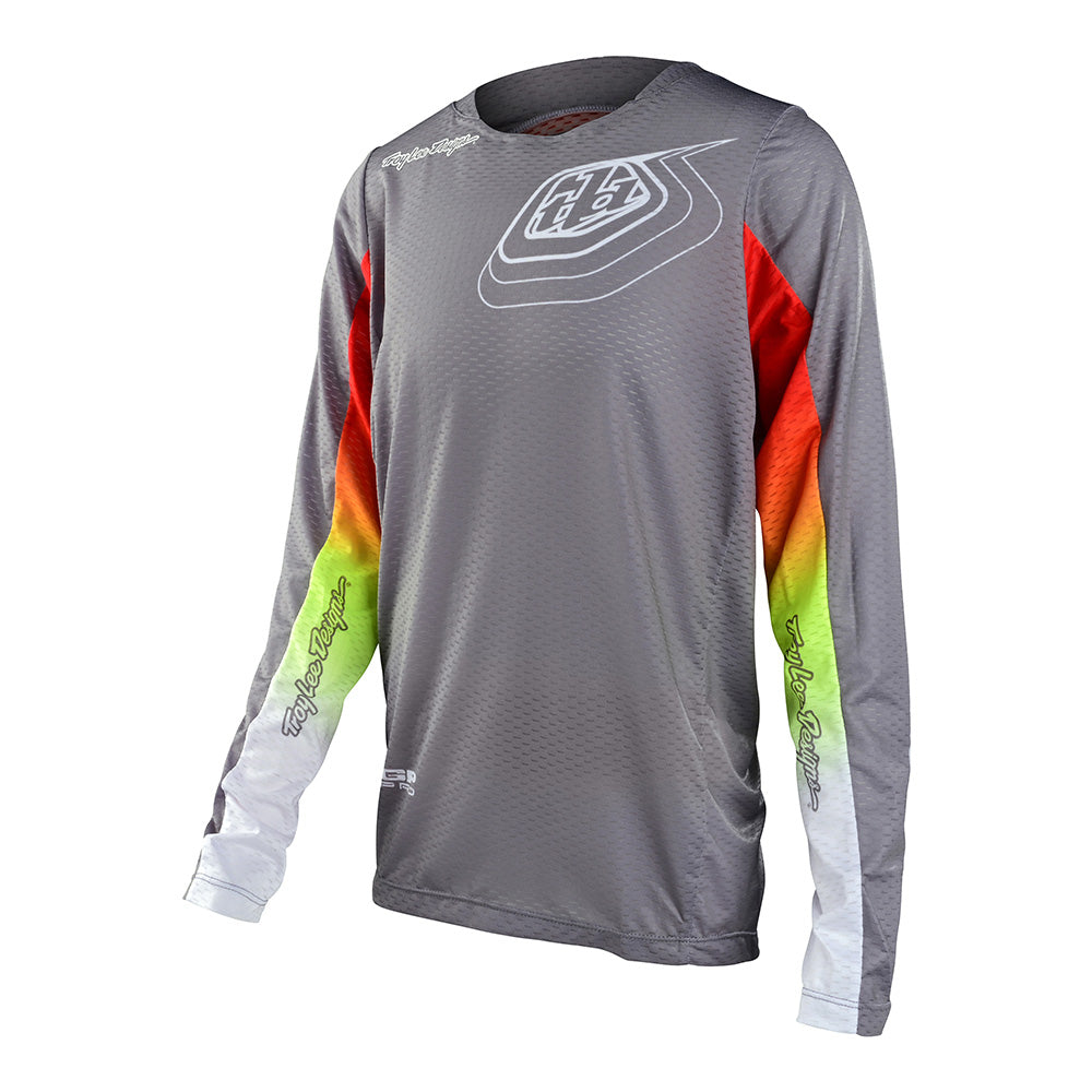 Troy Lee Designs Youth GP Pro Air Jersey Richter Silver / Fire, additional view