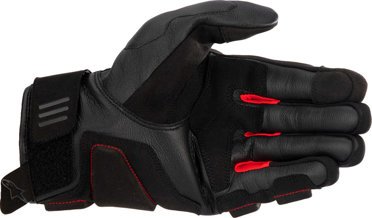 Phenom Leather Gloves - Black/Bright Red