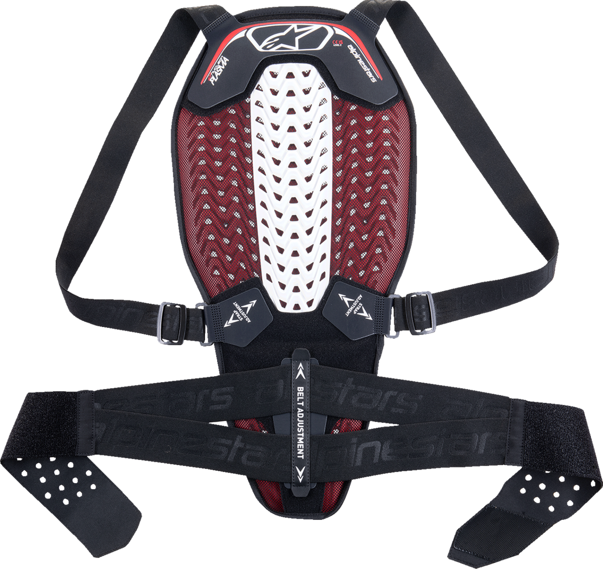 Nucleon Plasma Back Protector - Black/White/Red
