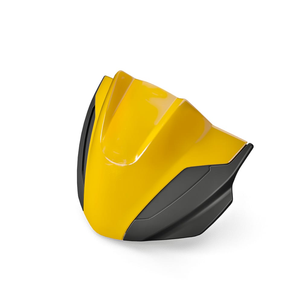 Triumph accessory of the flyscreen in cosmic yellow