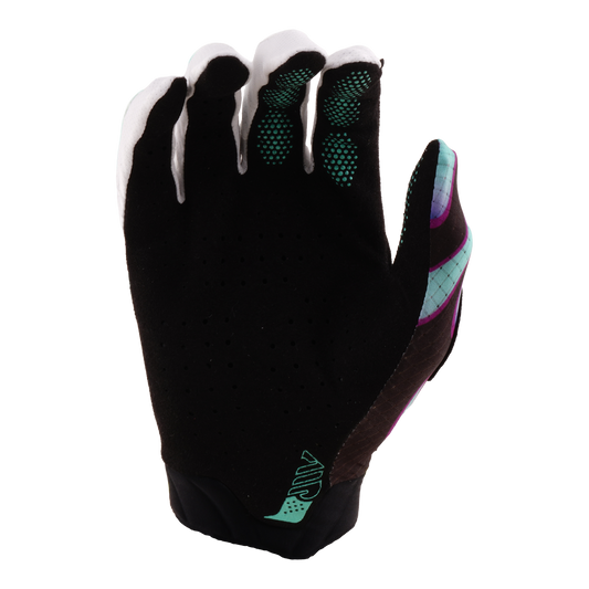 Troy Lee Designs Air Glove Overspray Black / Real Teal