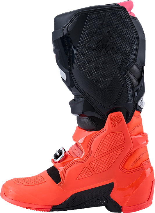 Tech 7 Boots - Black/Fluorescent Red/Fluorescent Pink