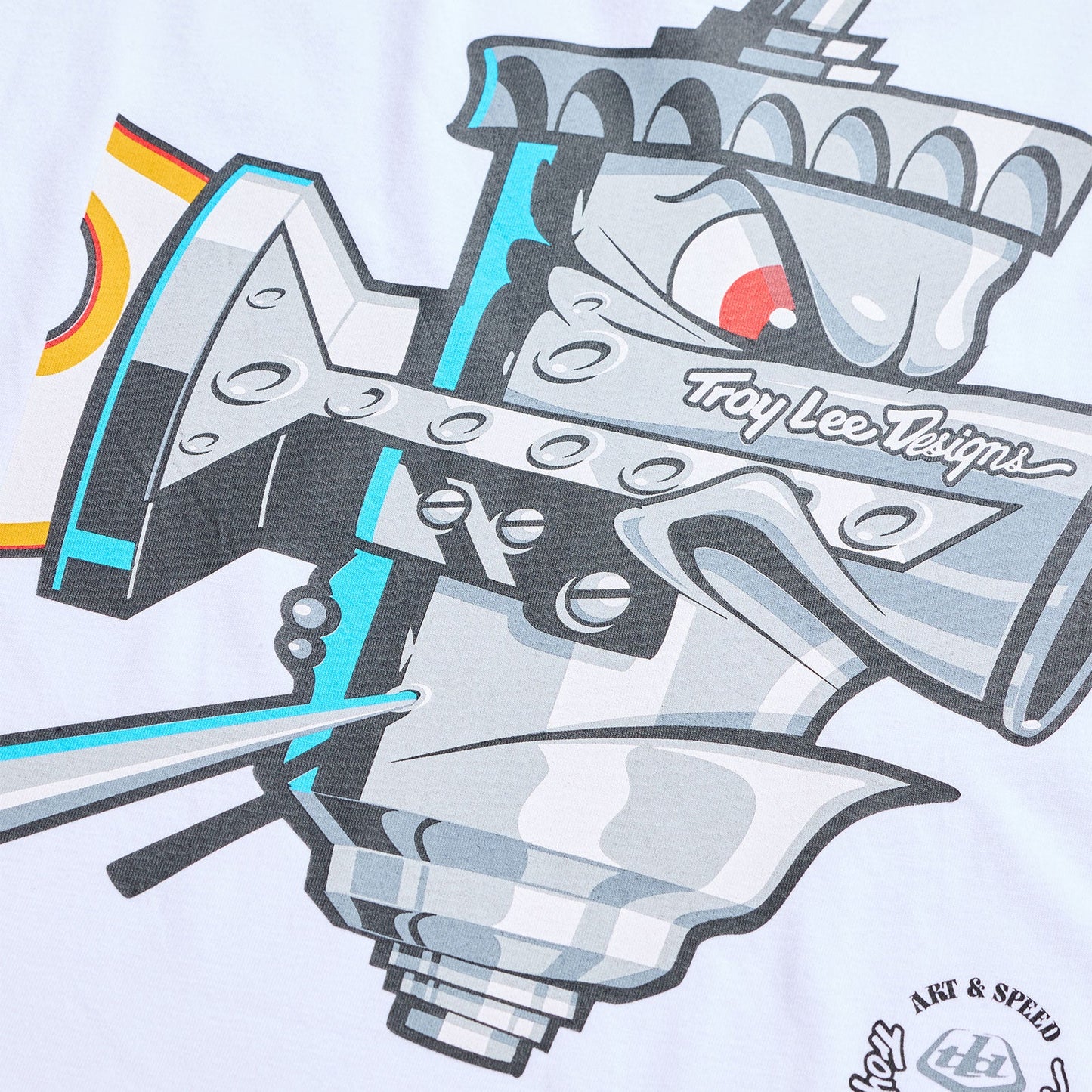 Troy Lee Designs Short Sleeve Tee Carb Club White