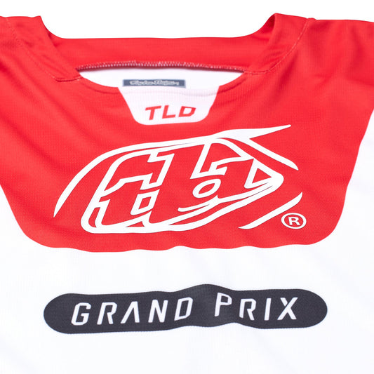 Youth GP Pro Jersey Blends White / Glo Red