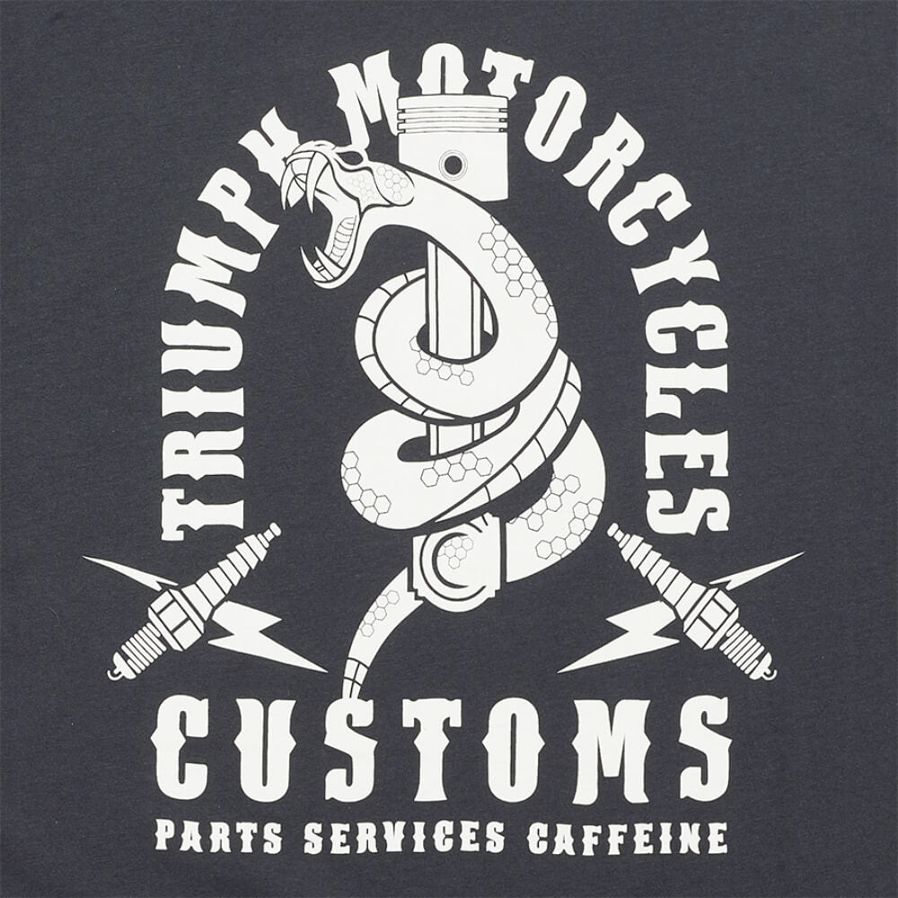 Triumph Snake Pit T-Shirt Jet Black / Bone