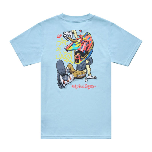 Troy Lee Designs Youth Short Sleeve Tee Heritage Dawn Blue