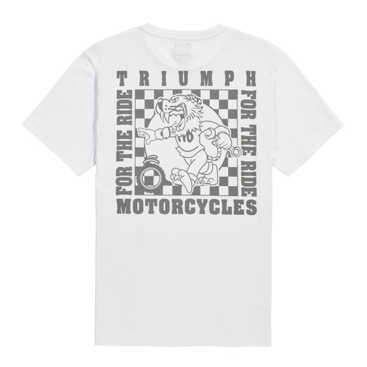 Triumph New Boots Tee White, back view