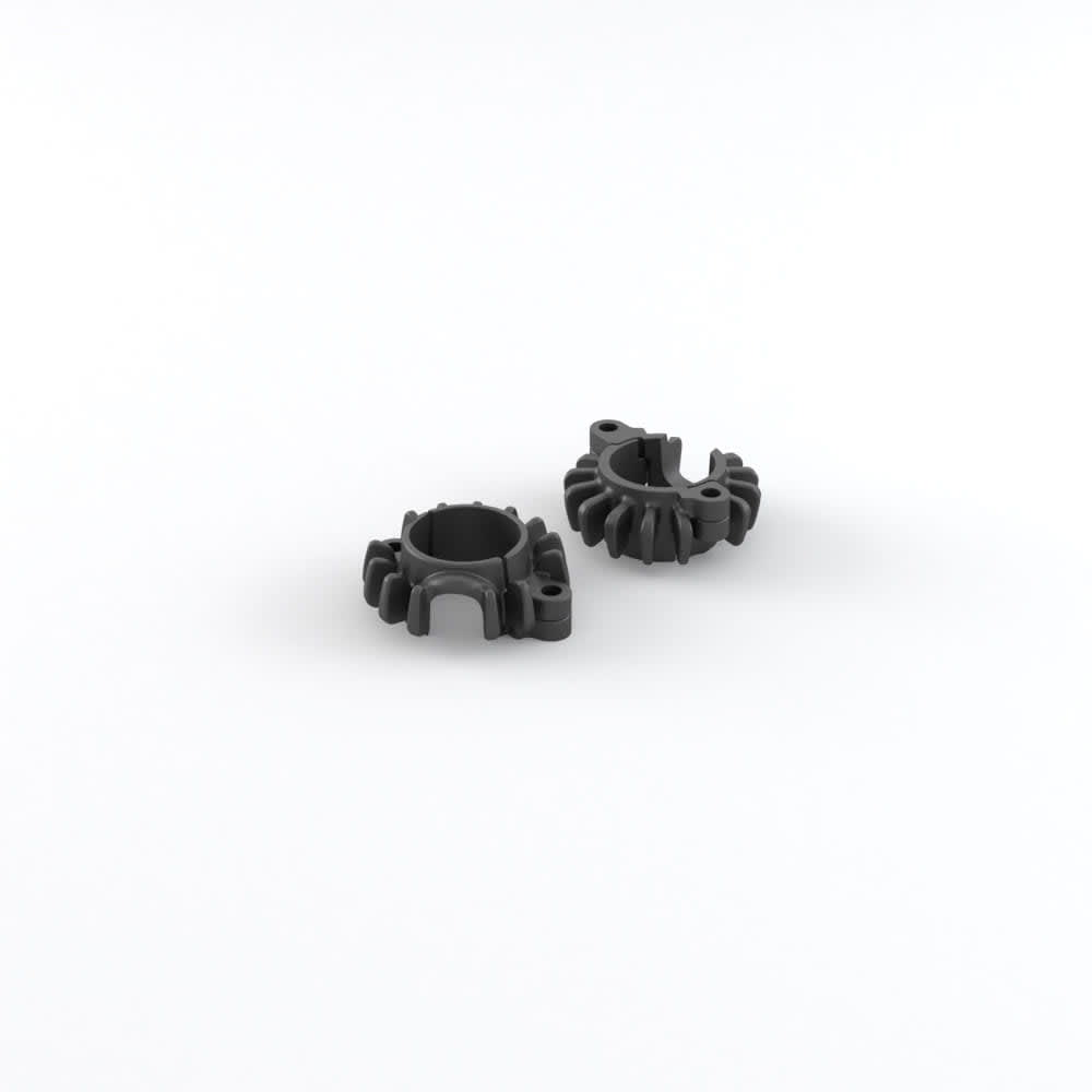 Finned Header Rings - Black