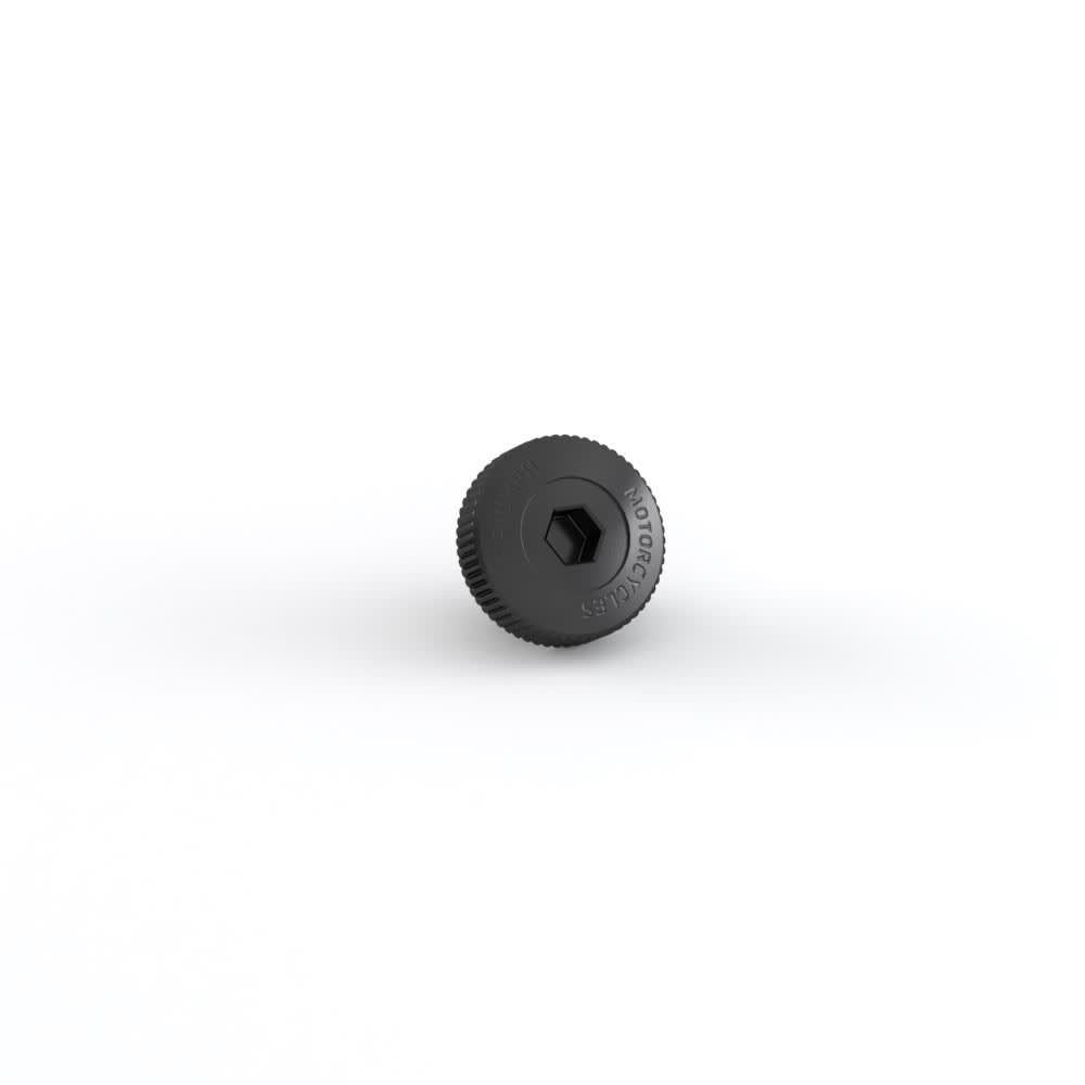 Machined Oil Filler Cap - Black Anodised