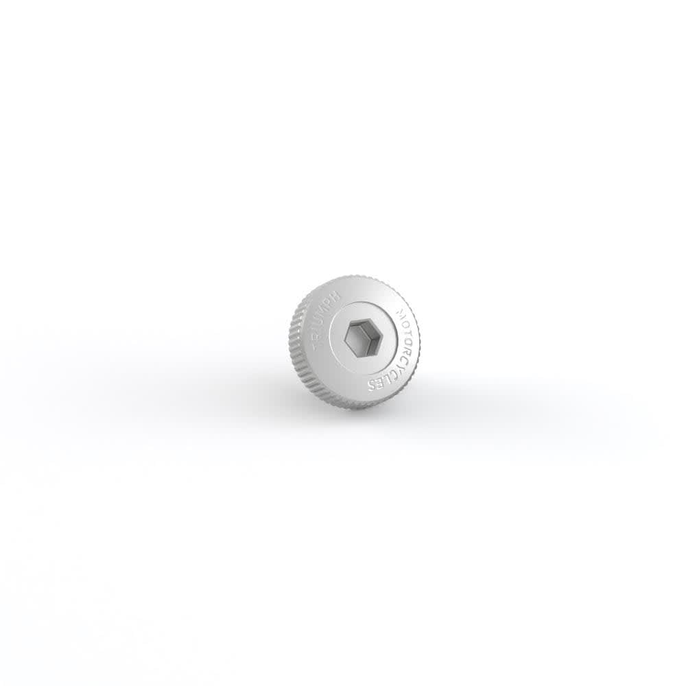 Machined Oil Filler Cap - Clear Anodised