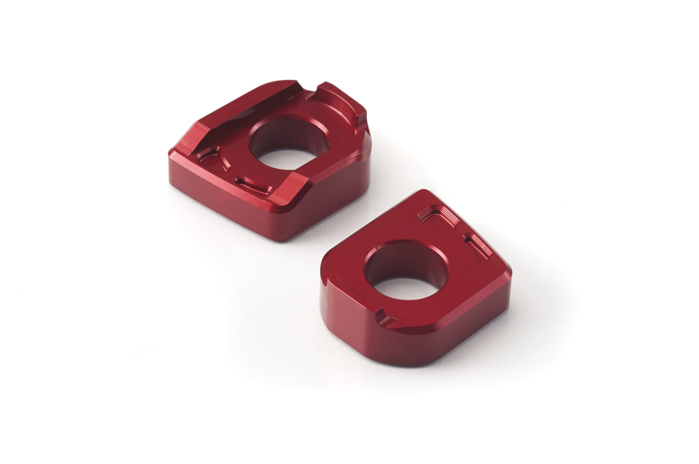 BILLET MACHINED CHAIN ADJUSTER BLOCK - RED