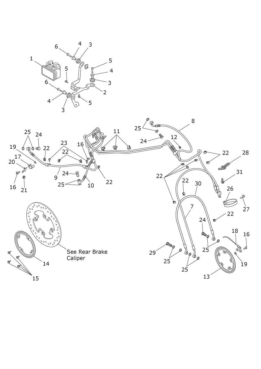 ABS System exploded diagram