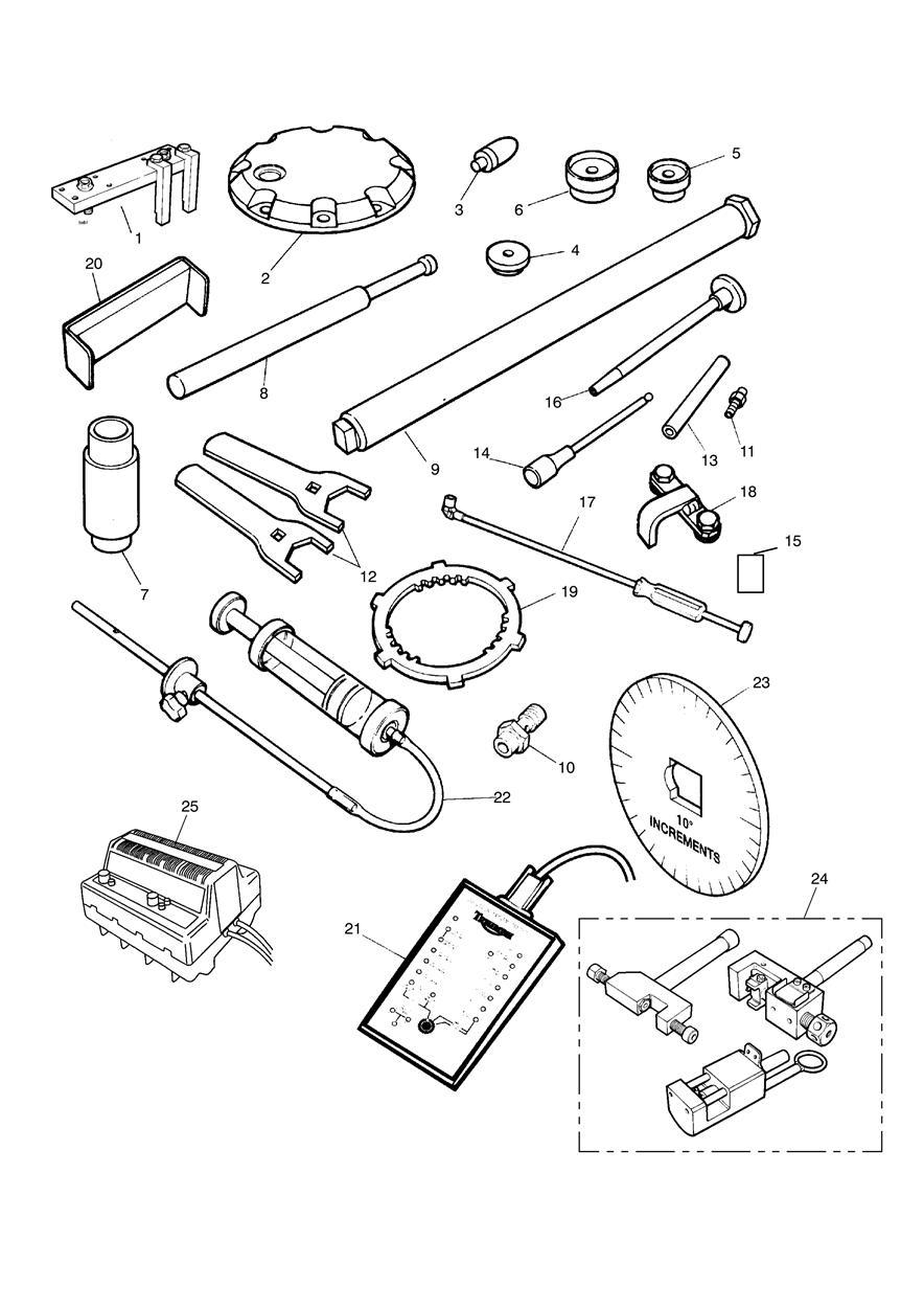 Service Tools exploded diagram