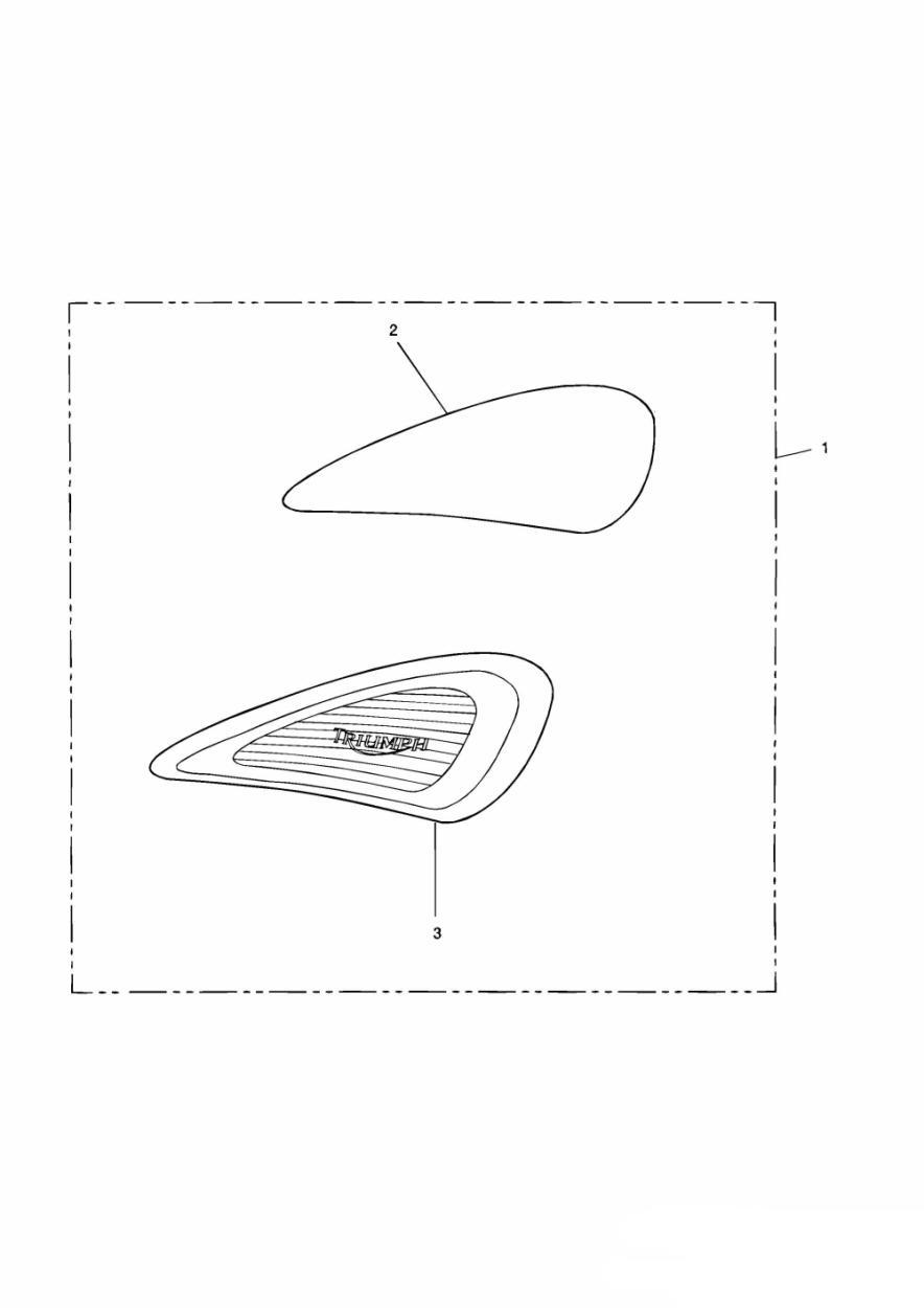 Tank Knee Pad Kit exploded diagram