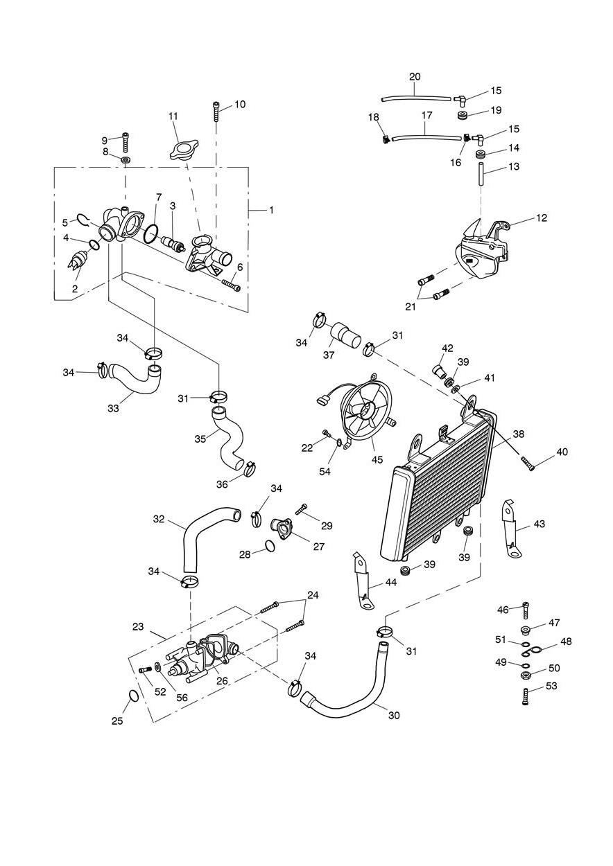 Cooling System exploded diagram