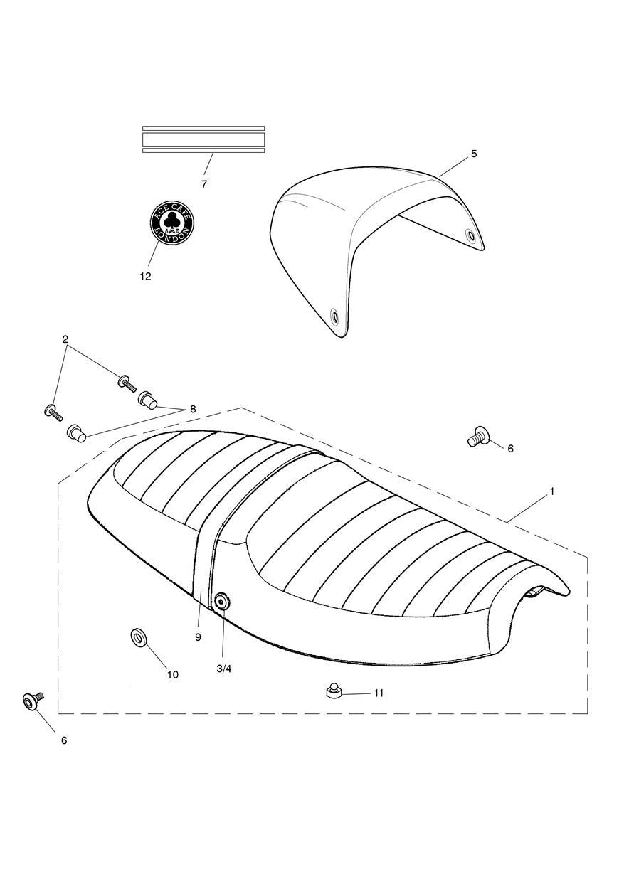 Seat exploded diagram