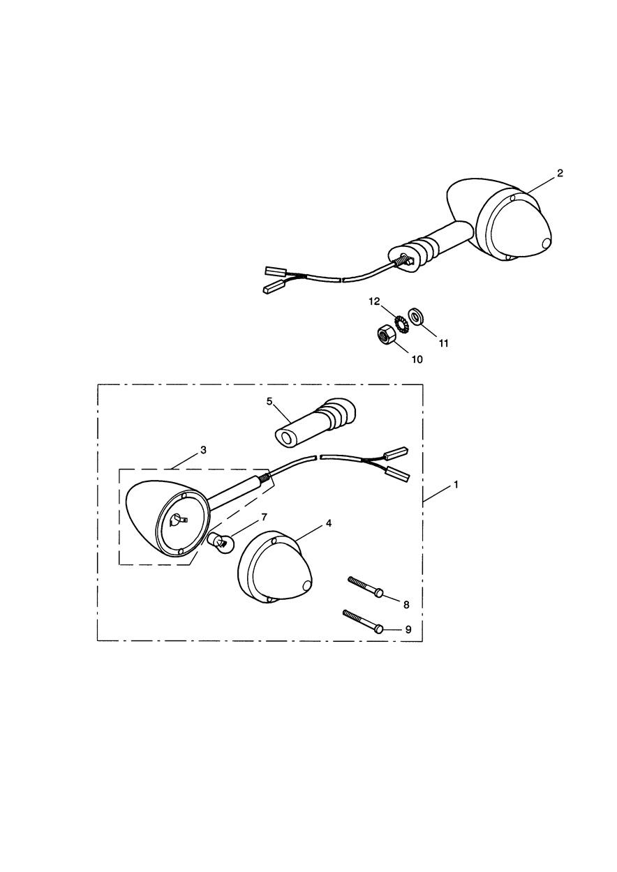 Front Indicators exploded diagram
