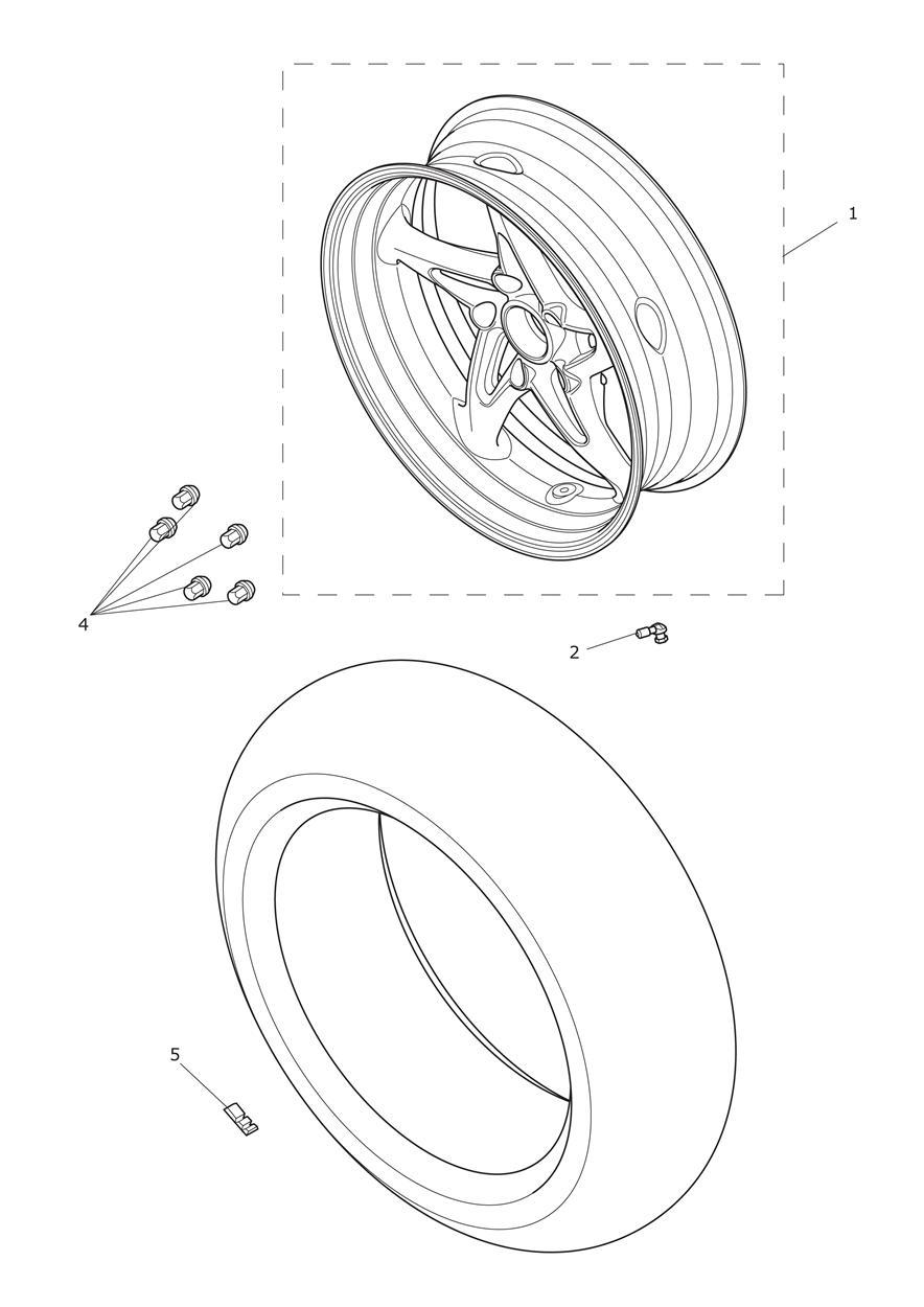 Rear Wheel exploded diagram