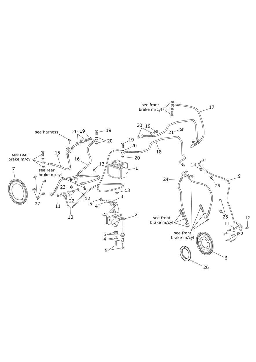 ABS Components exploded diagram