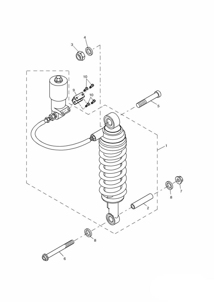 Rear Suspension Unit exploded diagram