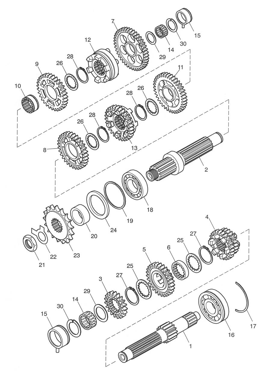 Transmission exploded diagram