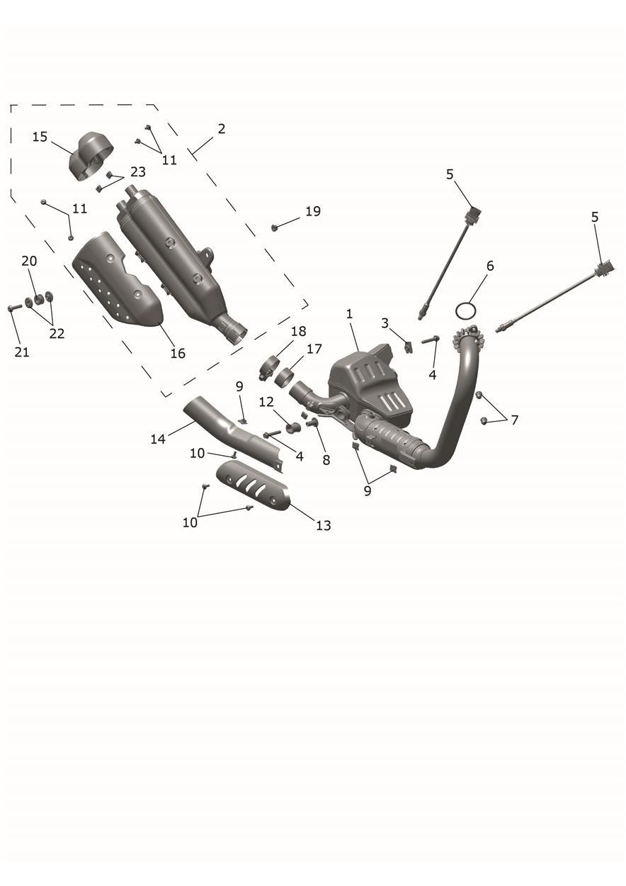 Exhaust System exploded diagram