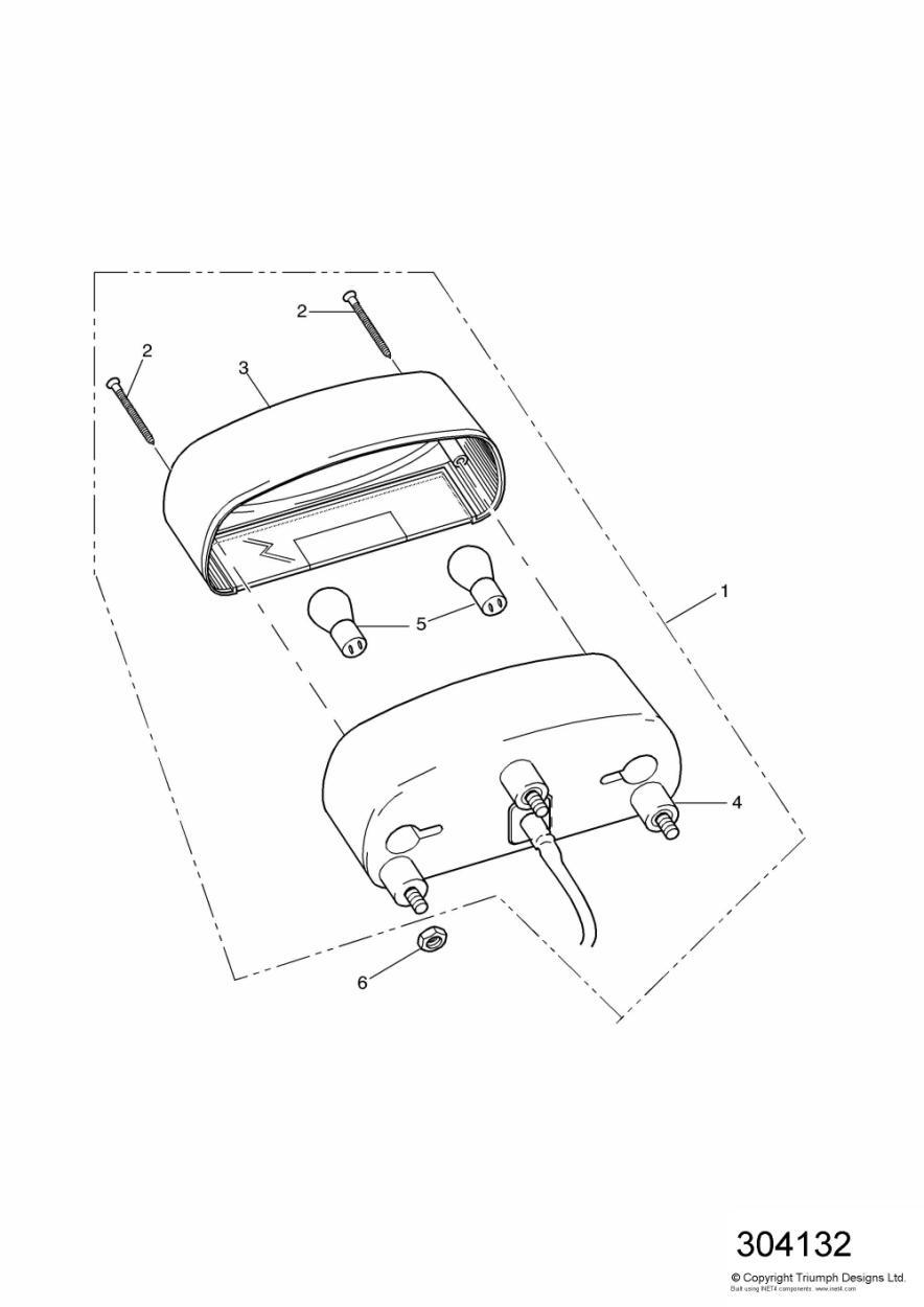 Rear Lamps exploded diagram