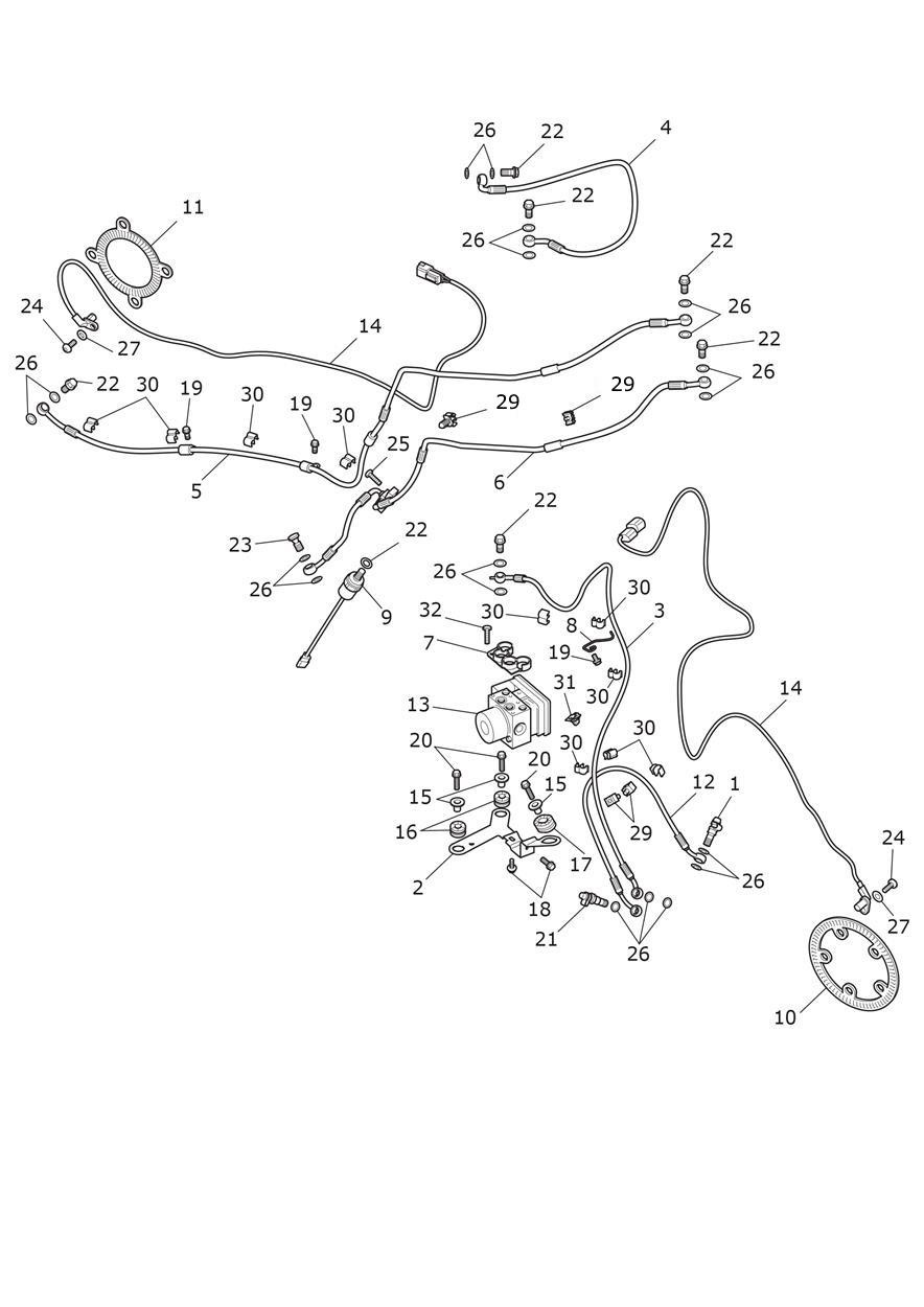 ABS System exploded diagram