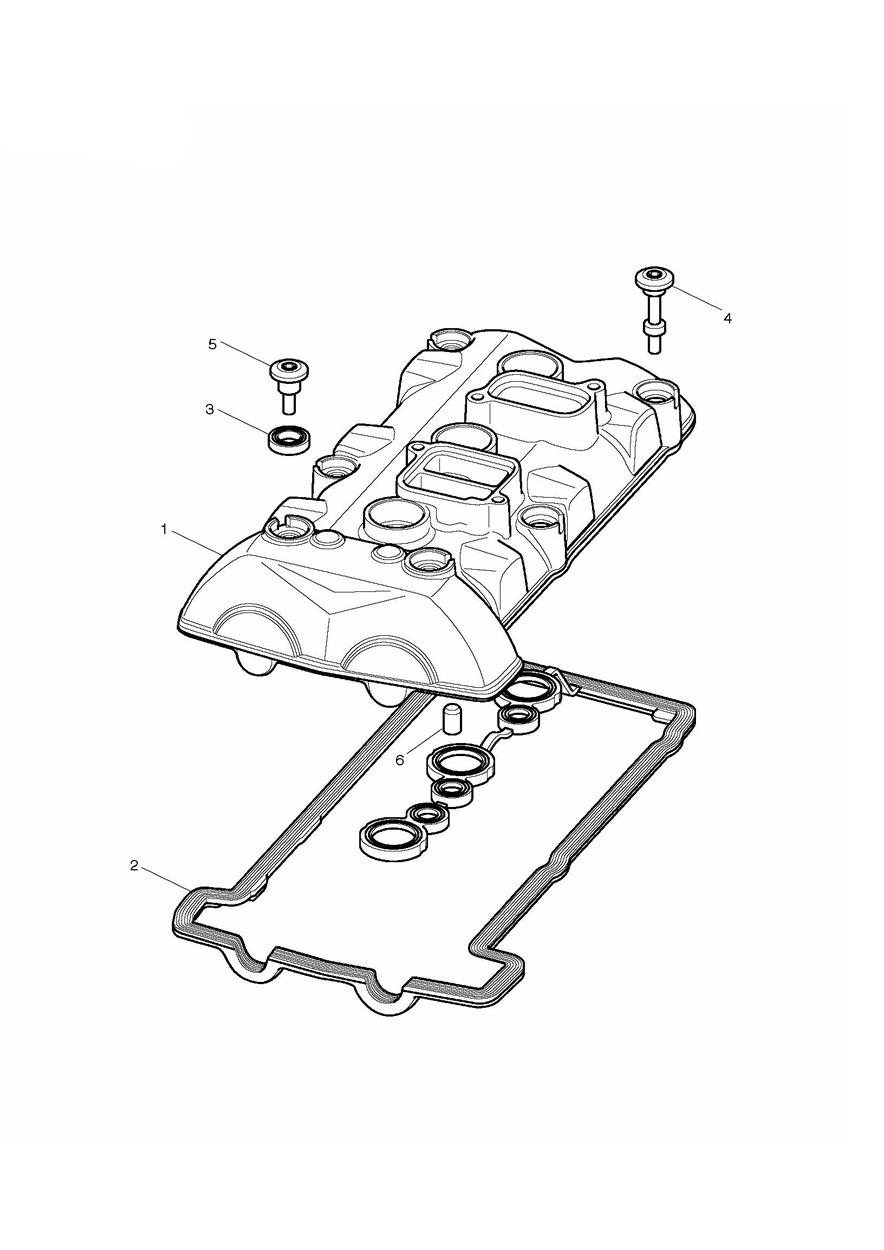 Cam Cover exploded diagram
