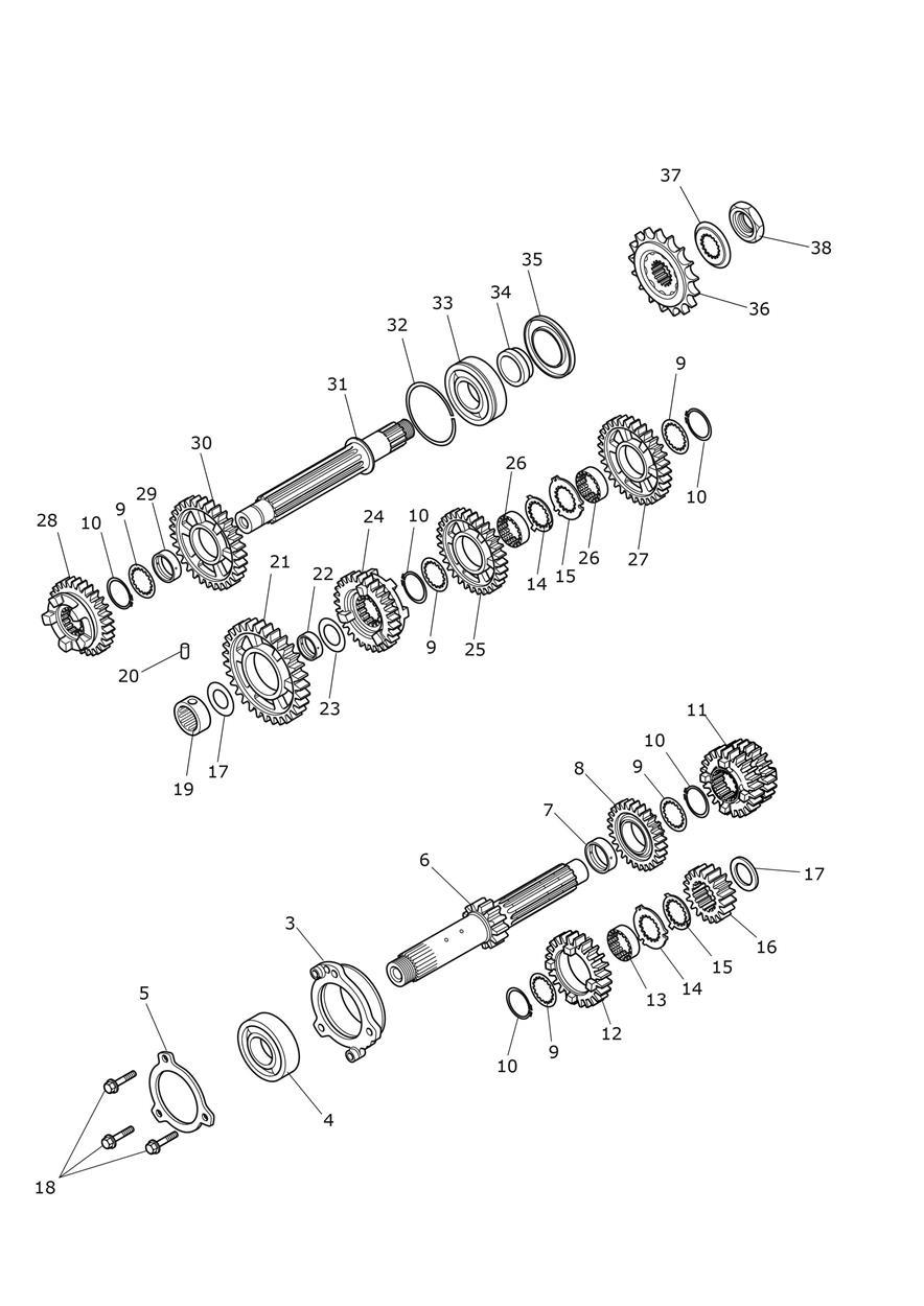Transmission exploded diagram