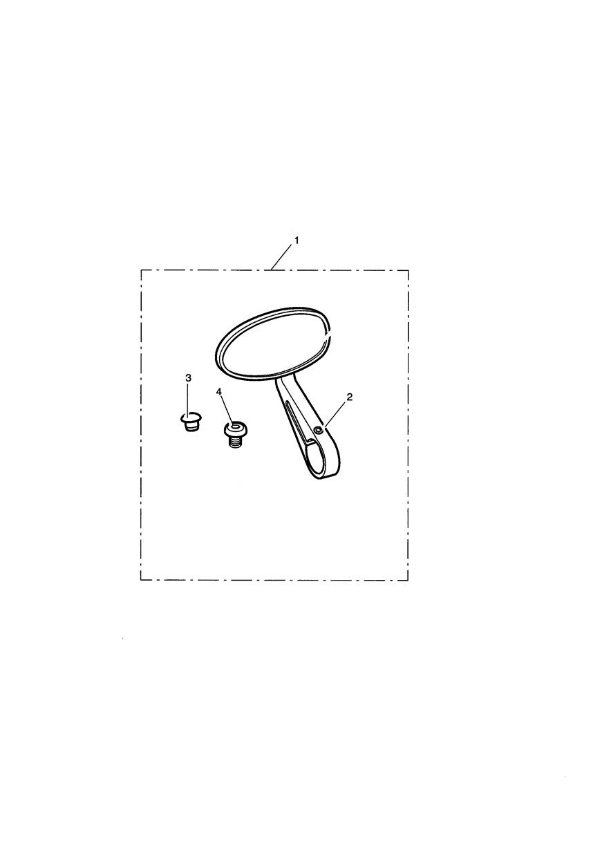 Mirror Bar End, Clear, Anodised exploded diagram