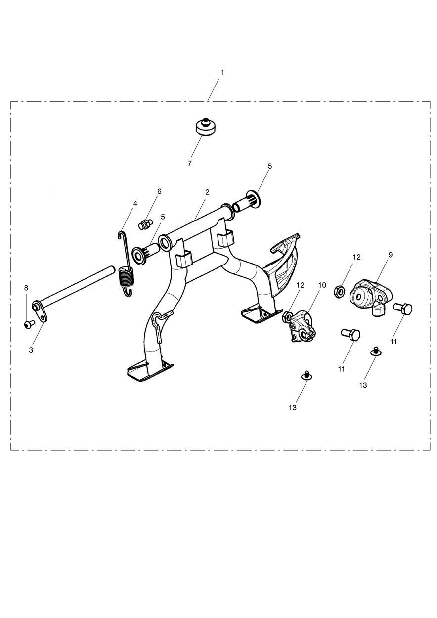 Centrestand Kit exploded diagram