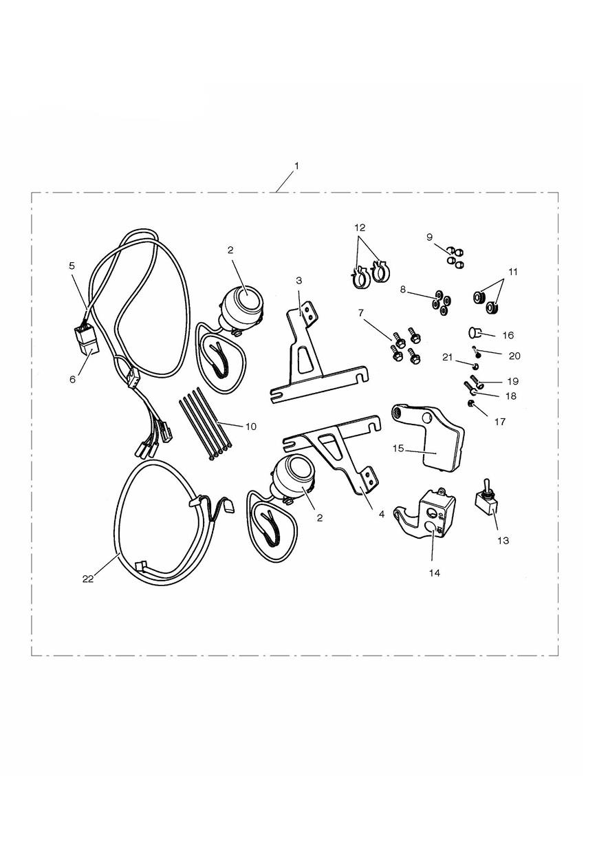 Fog Lamp Kit exploded diagram