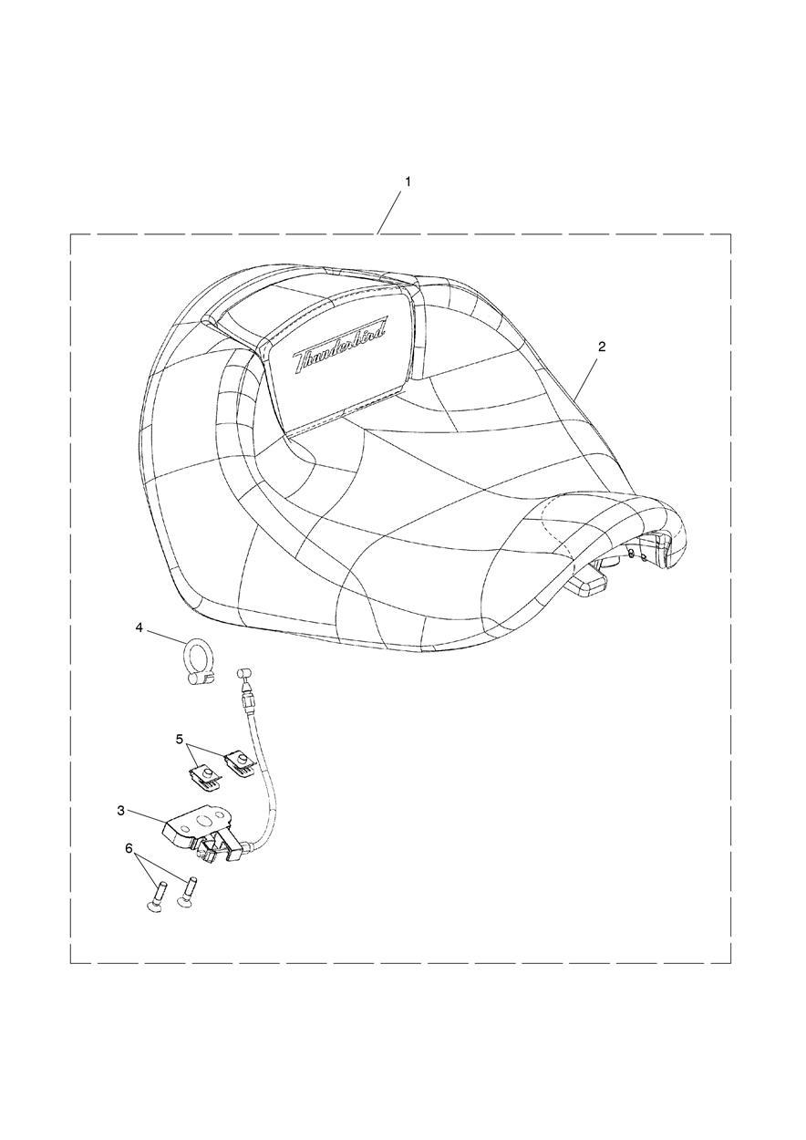 Rider Seat, Comfort exploded diagram