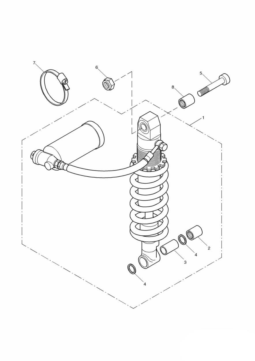 Rear Suspension Unit exploded diagram