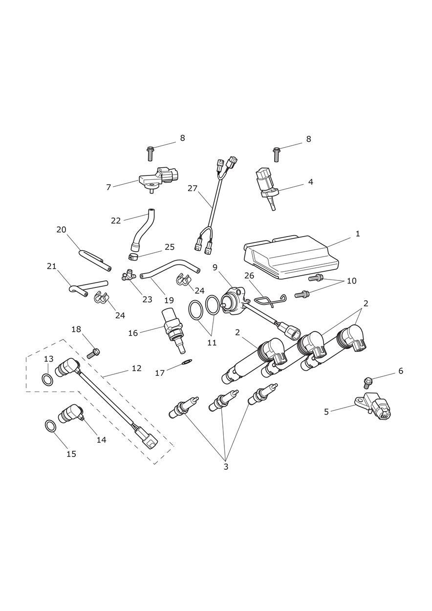 Engine Management System exploded diagram