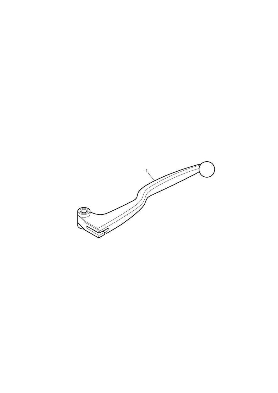 Clutch Lever Kit, Chrome exploded diagram