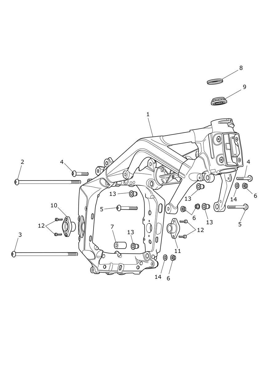 Main Frame & Fittings exploded diagram