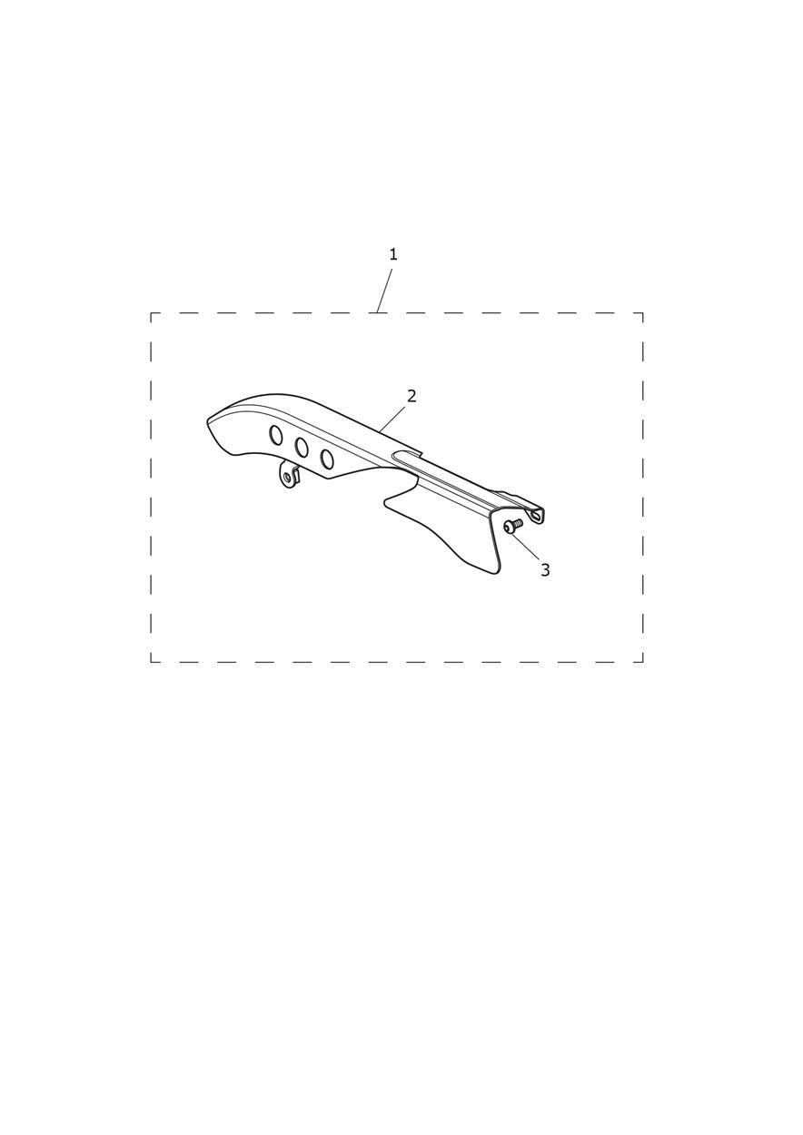 Chain Guard, Chrome, Kit exploded diagram