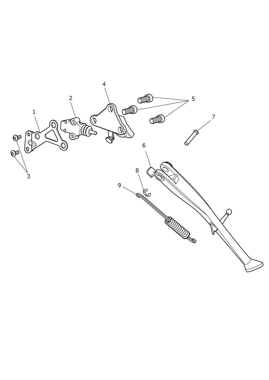Sidestand exploded diagram