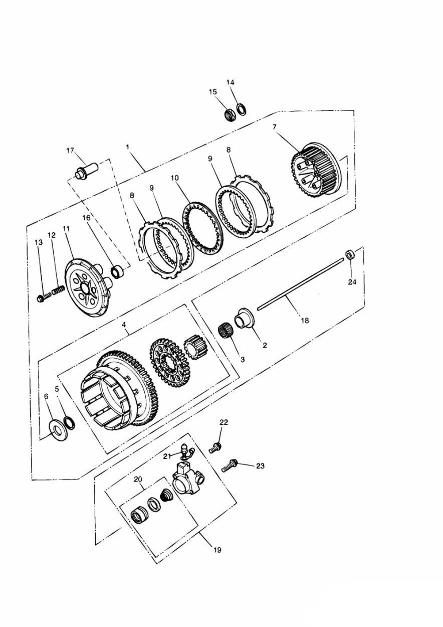 Clutch exploded diagram