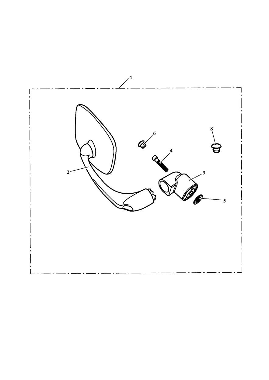Bar End Mirror Kit exploded diagram
