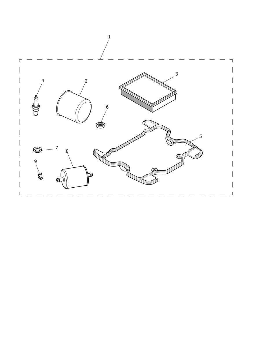 Engine Service Kit exploded diagram