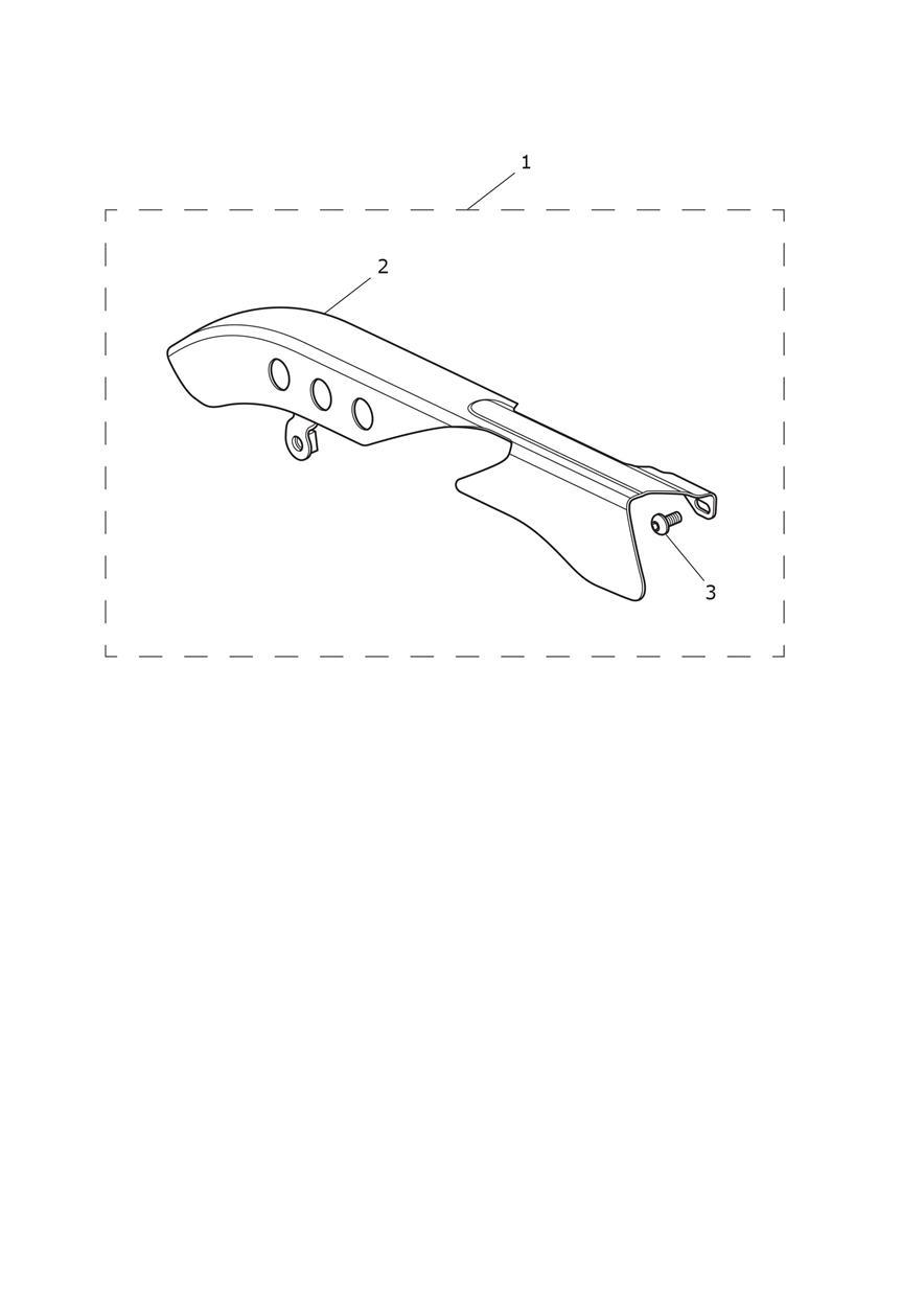 Chain Guard Kit, Chrome exploded diagram