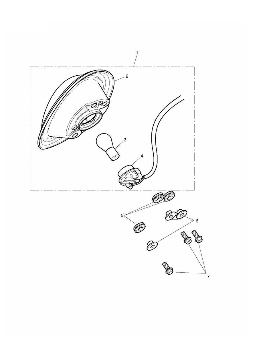 Rear Light exploded diagram