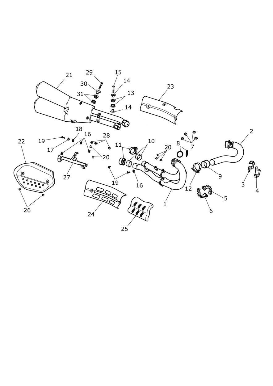 Exhaust System exploded diagram